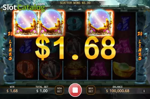 Win screen. Dragon Pearl (KA Gaming) slot