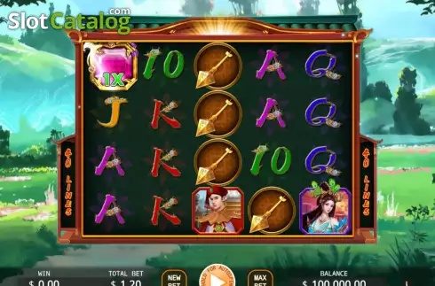 Game screen. Peacock Princess Lock 2 Spin slot