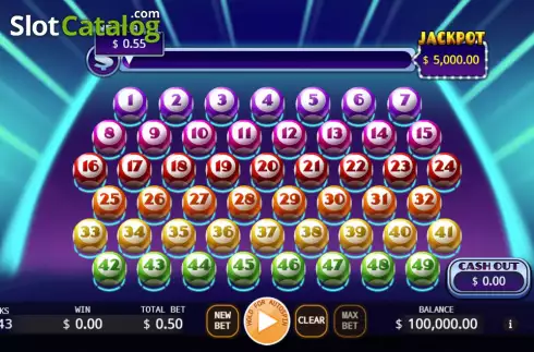 Game screen. Mania Lotto slot