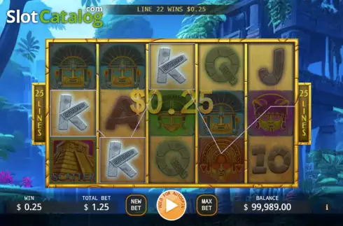 Win screen. Inca Lost Treasure slot