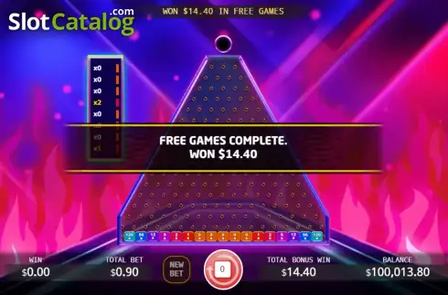 Win Screen 6. Bonus Mania Plinko slot