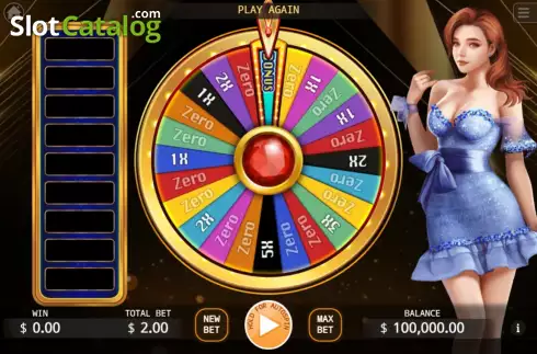 Game screen. Million Lucky Wheel slot