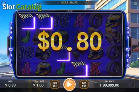 Win screen. Speed King (KA Gaming) slot