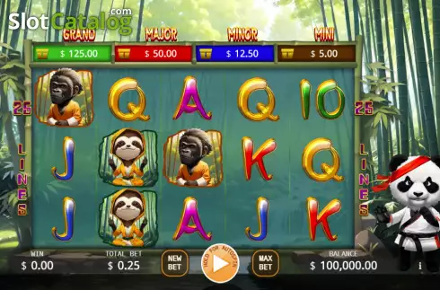 Ekran2. Kick Cash Panda yuvası