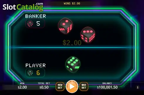 Schermo3. Dice Duels slot