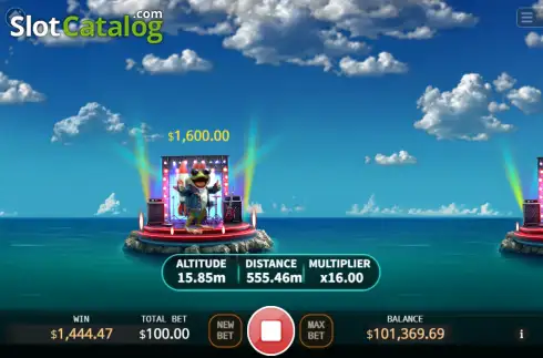 Pantalla3. Frog Rocket Tragamonedas