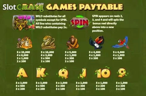 Pantalla5. Jungle (KA Gaming) Tragamonedas 