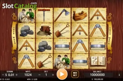 Reel screen. da Vinci (KA Gaming) slot