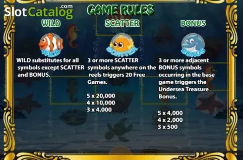 Paytable 2. Deep Sea Adventure ( Ka Gaming) slot