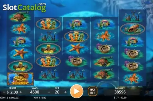 Schermo3. Poseidon's Treasure slot