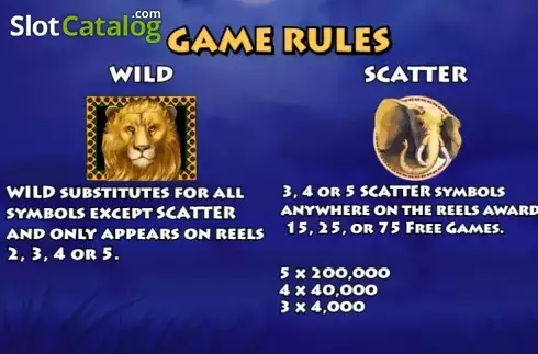 Ekran6. Safari (KA Gaming) yuvası