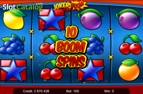 Free Spins. Joker Boom slot