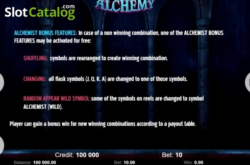 Ekran9. Alchemy (KAJOT) yuvası