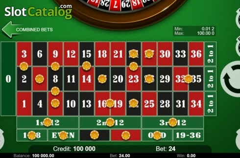 Game Screen 1. Roulette (KAJOT) slot