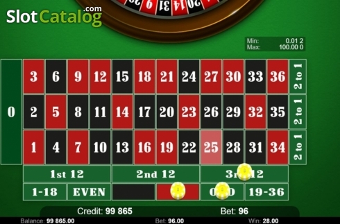 Game Screen 4. Roulette (KAJOT) slot