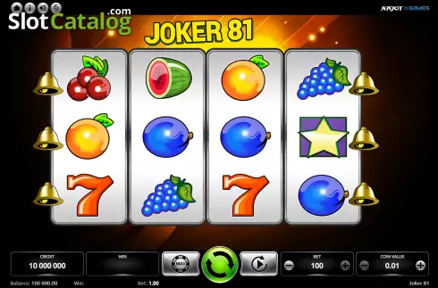 Game Screen. Joker 81 slot