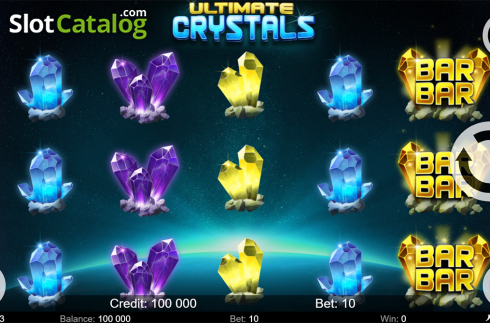 Reels screen. Ultimate Crystals slot
