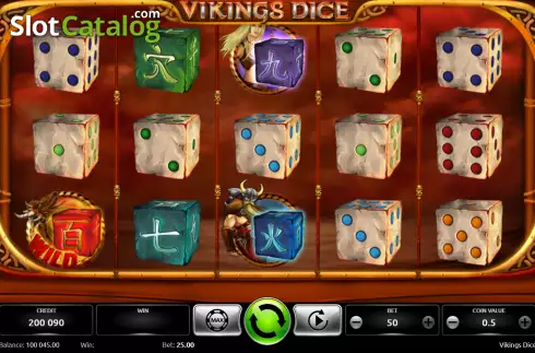 Reel screen. Vikings Dice slot