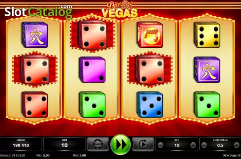 Win screen. Dice Vegas 81 slot
