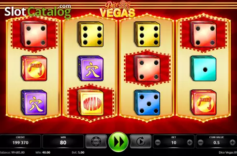Win screen 2. Dice Vegas 81 slot