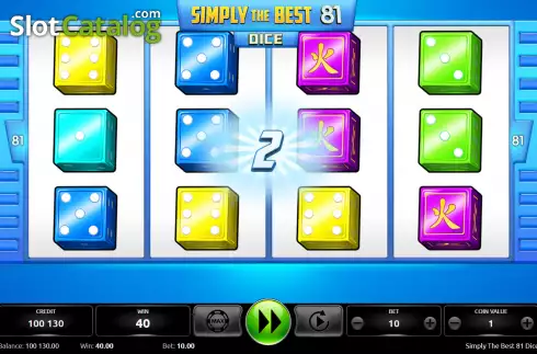 Schermo3. Simply The Best 81 Dice slot