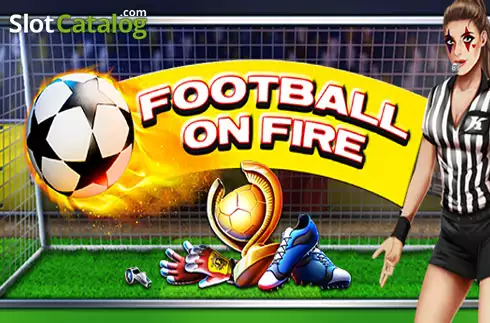 Football on Fire Dice Logo