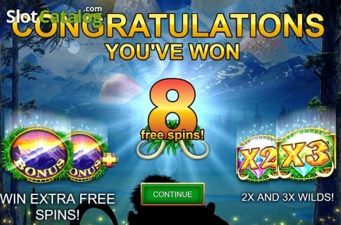 Free Spins Triggered. Mammoth Chase: Easter Edition slot