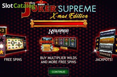 画面2. Joker Supreme X-Mas Edition (ジョーカー・シュプリーム・クリスマス・エディション) カジノスロット