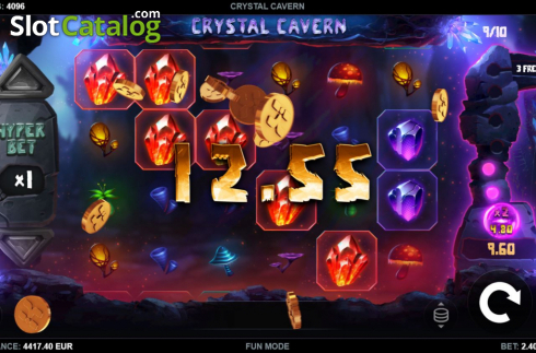 Win Screen 3. Crystal Cavern slot