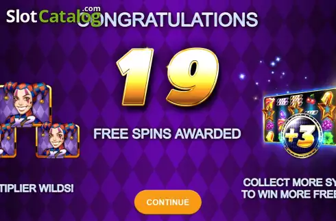 Free Spins Win Screen. Joker Max: Hit 'n' Roll slot