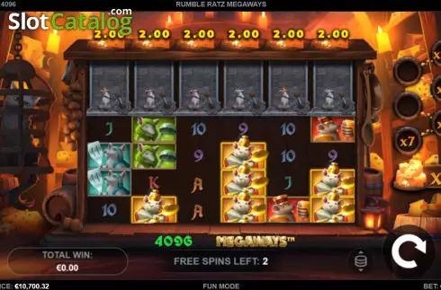 Free Spins 2. Rumble Ratz Megaways slot