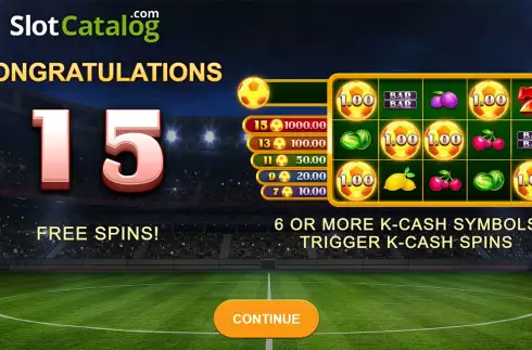 Free Spins Win Screen. Football Blast slot