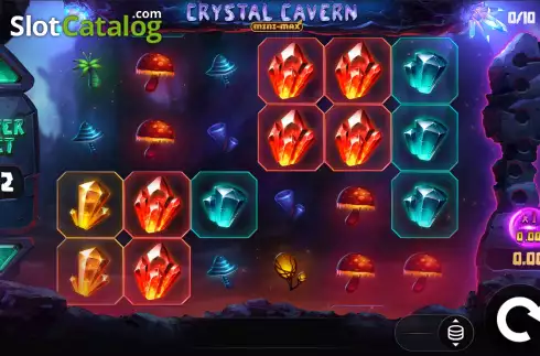 Game Screen. Crystal Cavern Mini-Max slot