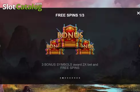 Free Spins screen. Midas Treasure Mini-max slot