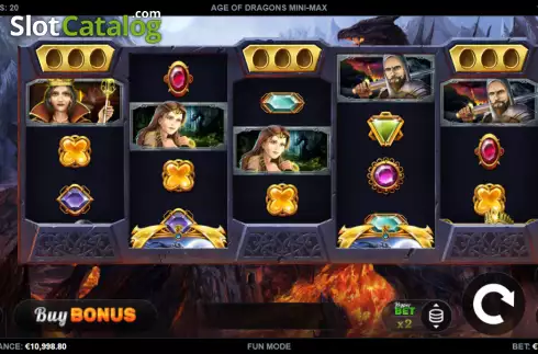 Bildschirm2. Age of Dragons Mini-max slot