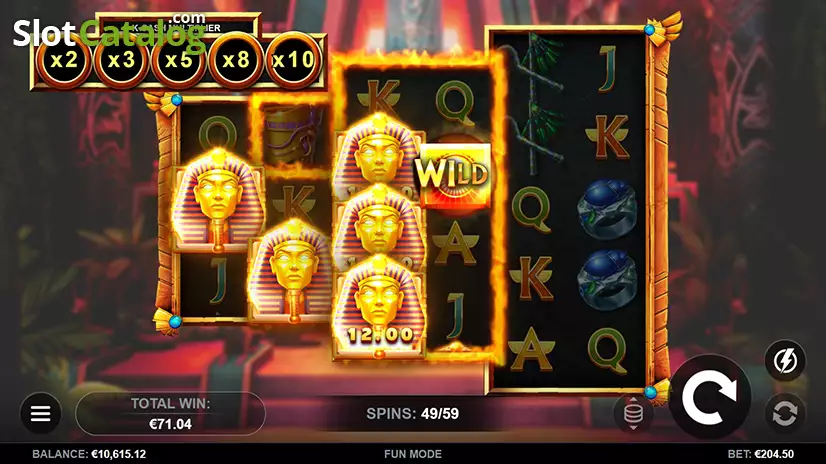 Flaming Scarabs Free Spins