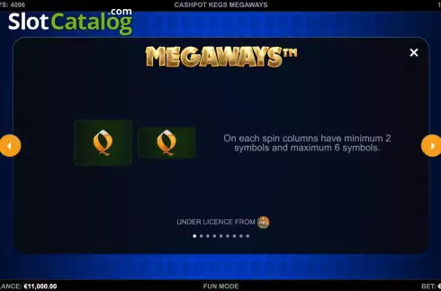 Bildschirm9. Cashpot Kegs Megaways slot