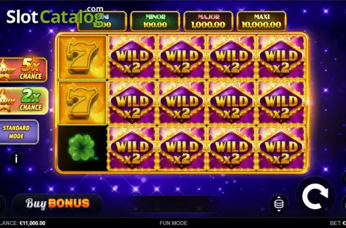 Reels screen. AllStar 7s Hold and Win slot