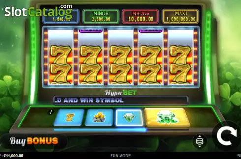 Reels screen. Emerald Bounty 7s Hold and Win slot