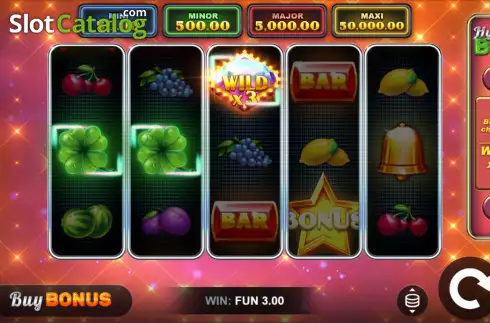 Win screen. Gem Spark Hold and Win slot