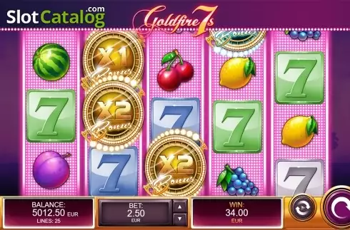 Respin screen 2. Goldfire 7s slot