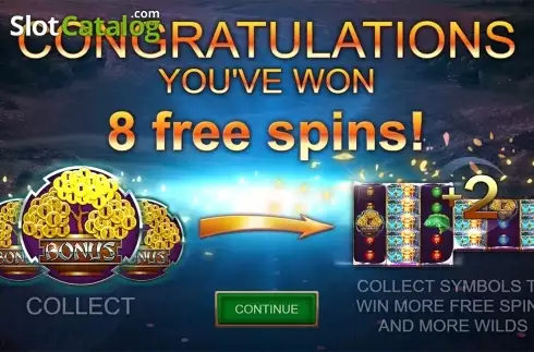 Free spins intro screen. Tree of Gold slot