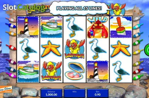 Ecran3. Lucky Larry's Lobstermania (King Show Games) slot