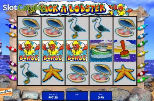 Ecran8. Lucky Larry's Lobstermania (King Show Games) slot