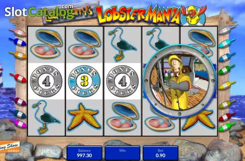 Ecran9. Lucky Larry's Lobstermania (King Show Games) slot