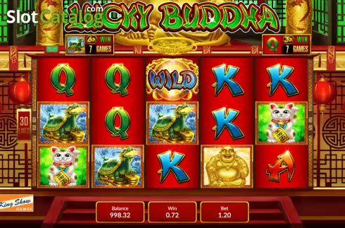 Win screen. Lucky Buddha slot