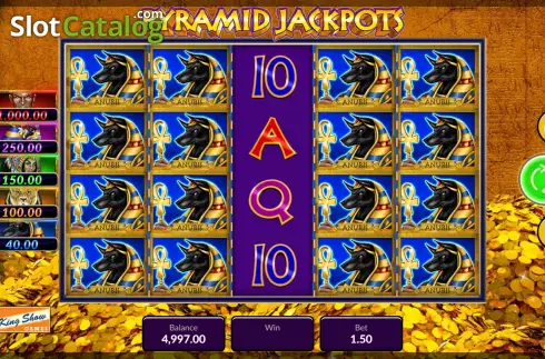 Bildschirm2. Pyramid Jackpots slot