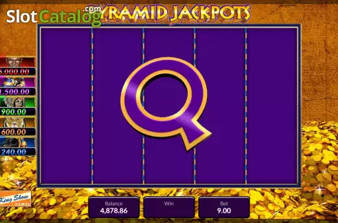 Win Screen 3. Pyramid Jackpots slot