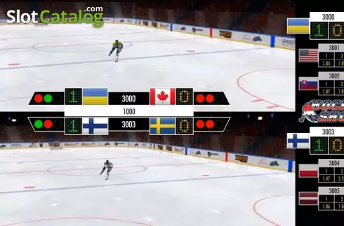 Game screen. Ice Hockey (Kiron Interactive) slot