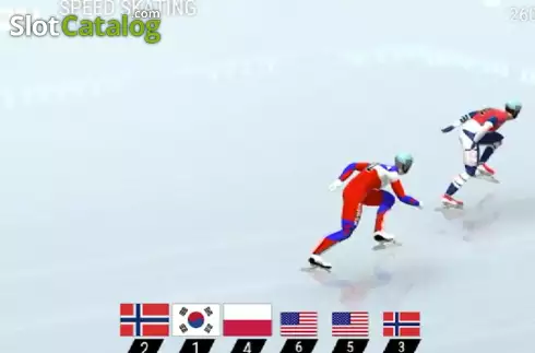 画面2. Speed Skating カジノスロット
